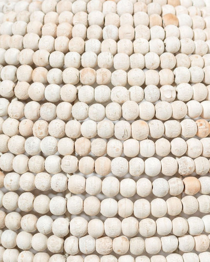 Whitewash Beaded Ball Hanging Light