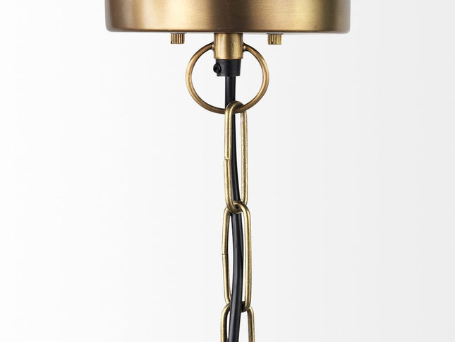 Gold Metal Sphere Pendant Hanging Light