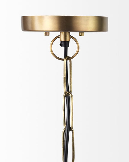 Gold Metal Sphere Pendant Hanging Light