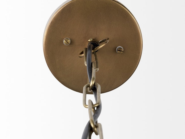 Gold Metal Sphere Pendant Hanging Light