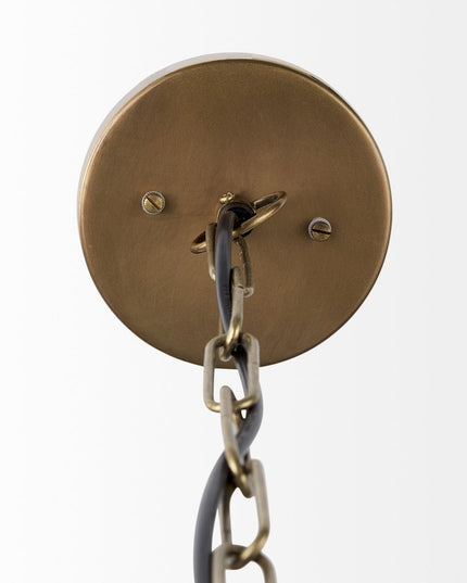 Gold Metal Sphere Pendant Hanging Light