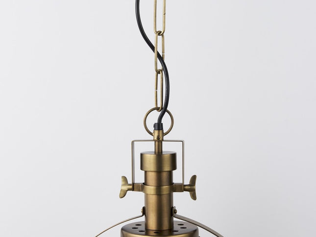 Gold Metal Sphere Pendant Hanging Light