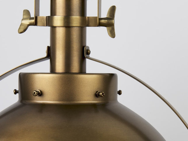 Gold Metal Sphere Pendant Hanging Light