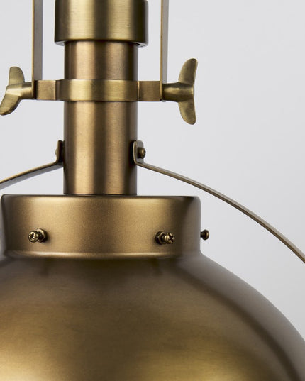 Gold Metal Sphere Pendant Hanging Light