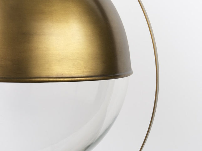 Gold Metal Sphere Pendant Hanging Light