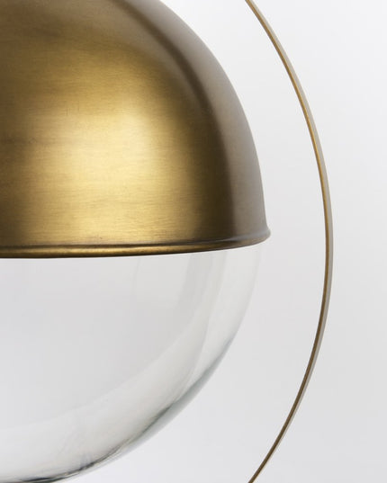 Gold Metal Sphere Pendant Hanging Light