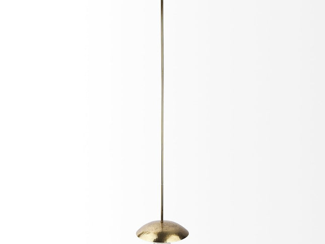 Hammered Gold Metal Hanging Pendant Light