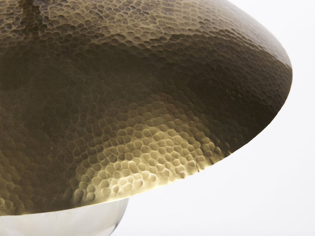 Hammered Gold Metal Hanging Pendant Light