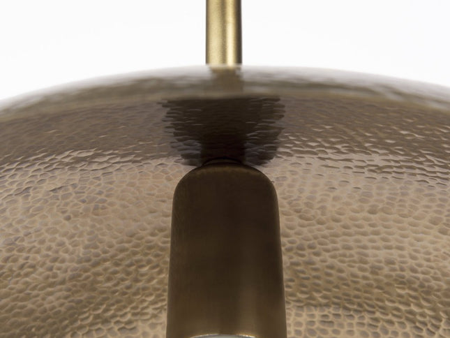 Hammered Gold Metal Hanging Pendant Light