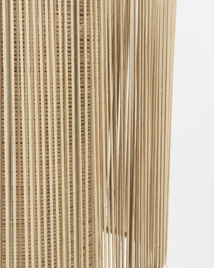 Natural Cane Cylindrical Hanging Pendant Light