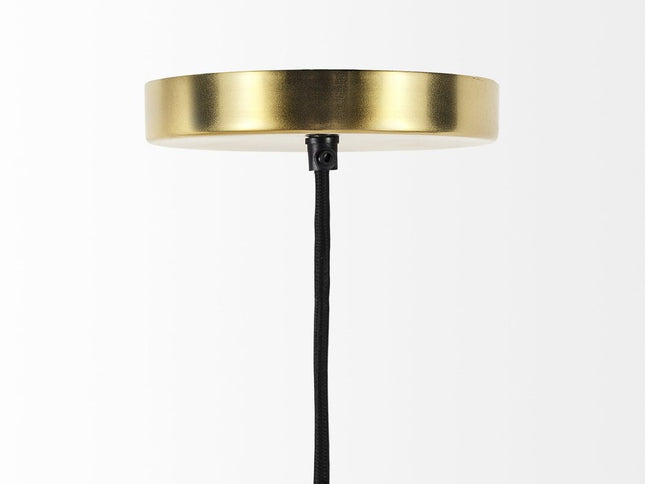 Gold Metal Wire Mesh Hanging Pendant Light