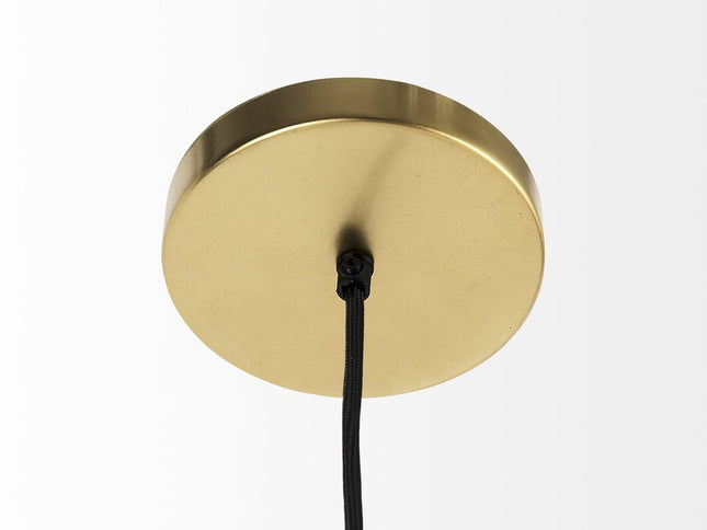 Gold Metal Wire Mesh Hanging Pendant Light