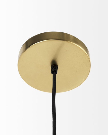 Gold Metal Wire Mesh Hanging Pendant Light