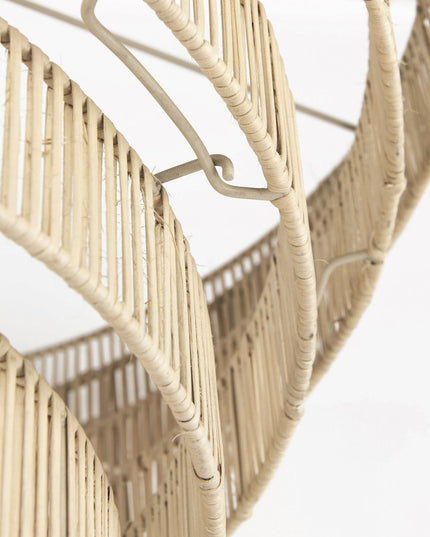 Light Brown Six Tier Hanging Chandelier