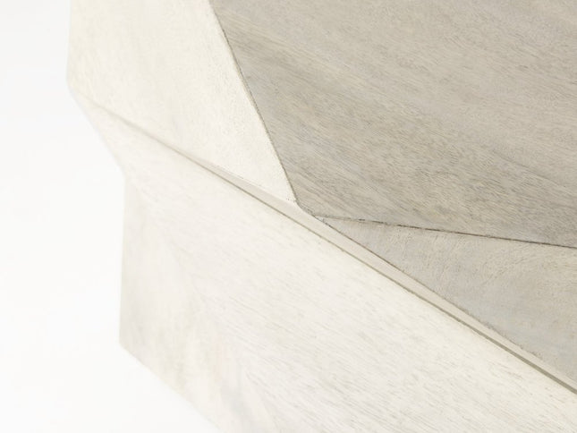 48" Natural Solid Wood Hexagon Lift Top Solid Coffee Table