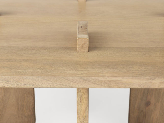 34" Natural Wood Coffee Table