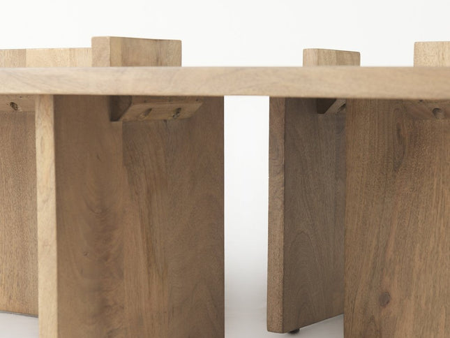 34" Natural Wood Coffee Table