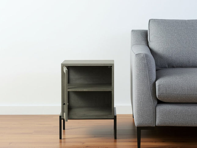 24" Brown Solid Wood Square End Table