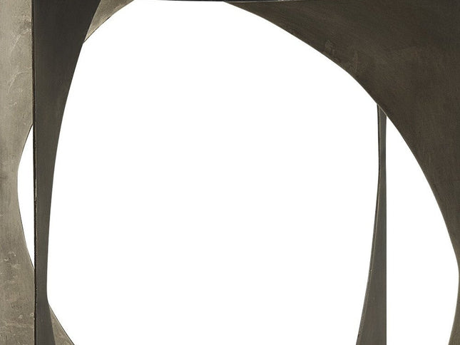 20" Black Marble Round End Table