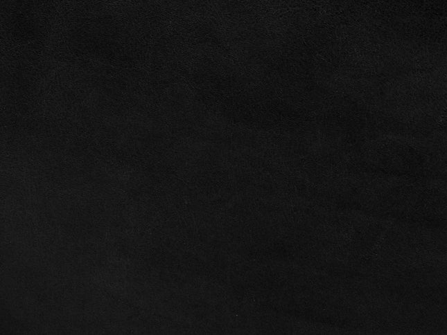 36" Black Faux Leather and Brown Footstool