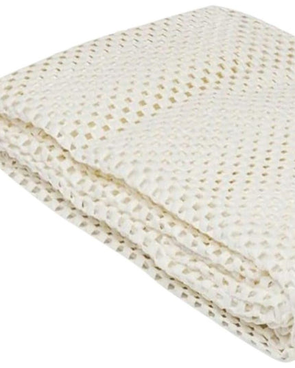 2' x 4' Ivory Striped Weave Non Slip Rug Pad