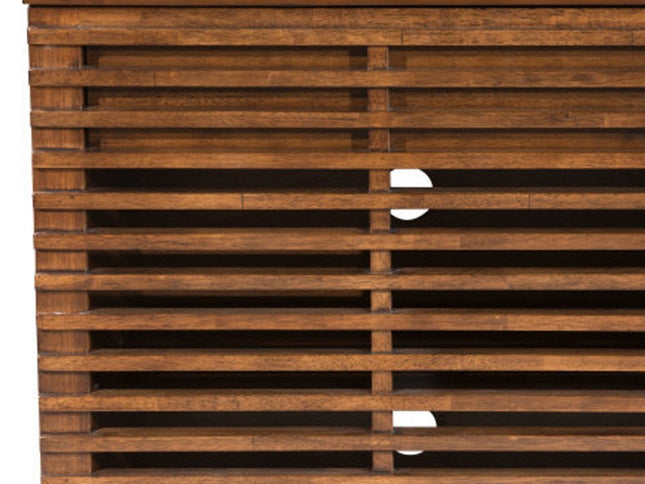 54" Brown Enclosed Storage TV Stand