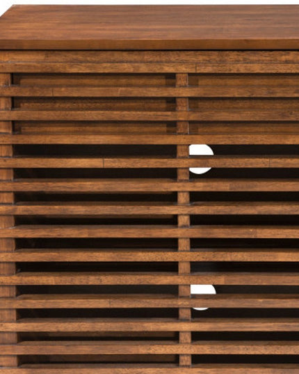 54" Brown Enclosed Storage TV Stand