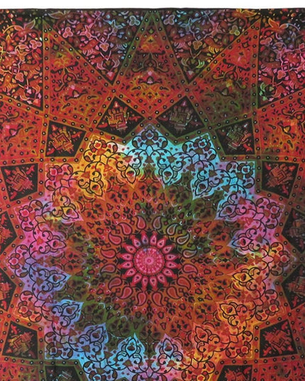 Red and Black Floral Cotton