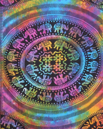 Blue and Pink Floral Cotton