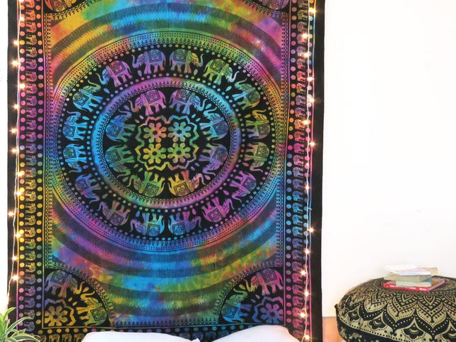 Blue and Pink Floral Cotton