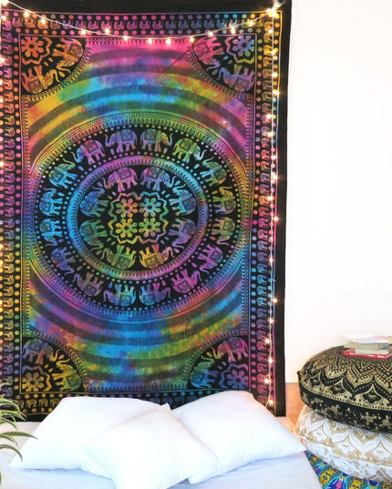 Blue and Pink Floral Cotton