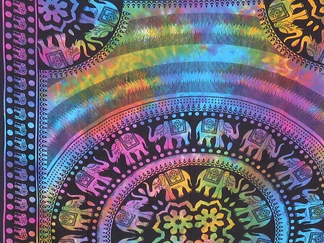 Blue and Pink Floral Cotton