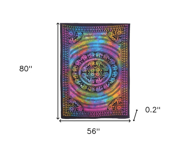 Blue and Pink Floral Cotton