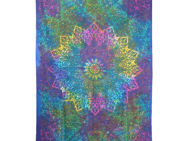 Blue and Pink Floral Cotton