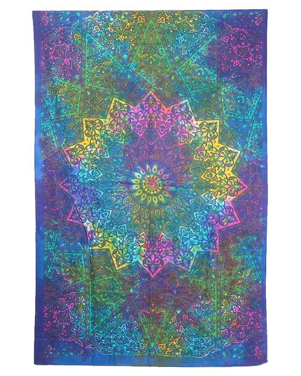 Blue and Pink Floral Cotton