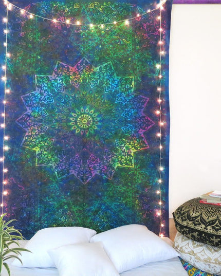 Blue and Pink Floral Cotton