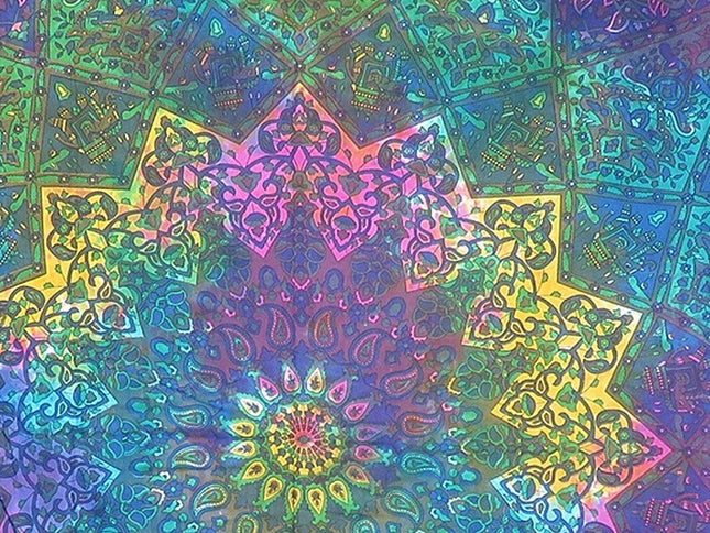 Blue and Pink Floral Cotton