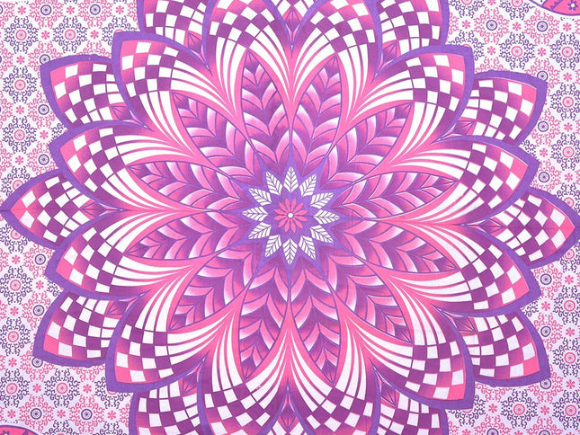 Pink and Purple Floral Cotton