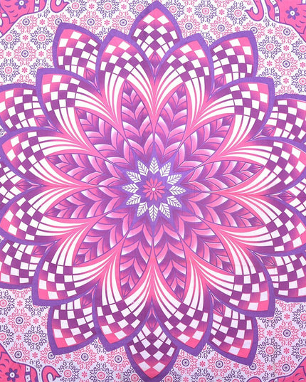 Pink and Purple Floral Cotton