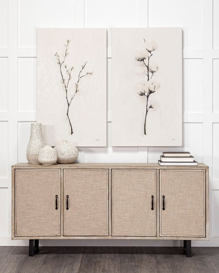 8" White Abstract Cylinder Ceramic Table Vase