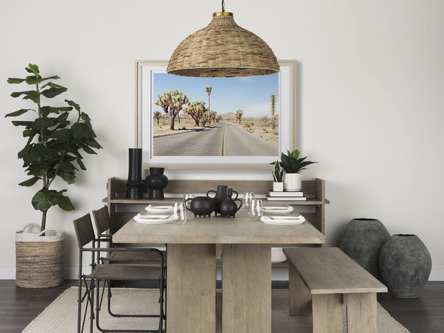 17" Black Abstract Cylinder Ceramic Table Vase