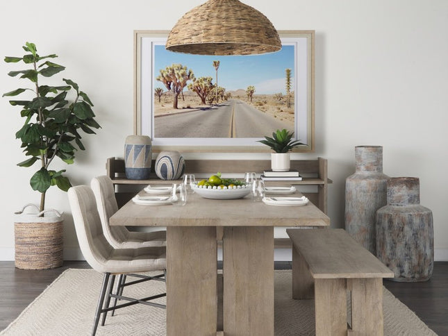 10" Brown And White Abstract Cylinder Ceramic Table Vase