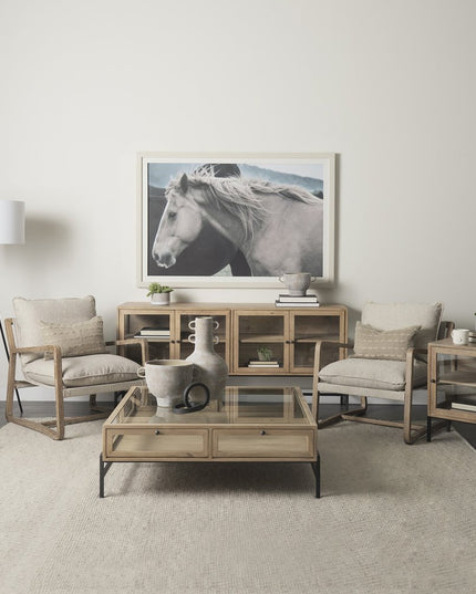 10" Brown Abstract Cylinder Ceramic Table Vase