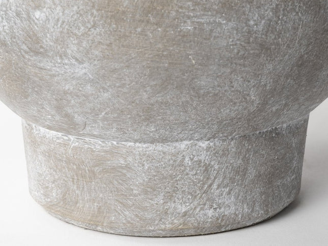 7" Brown Abstract Cylinder Ceramic Table Vase