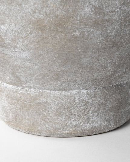 7" Brown Abstract Cylinder Ceramic Table Vase