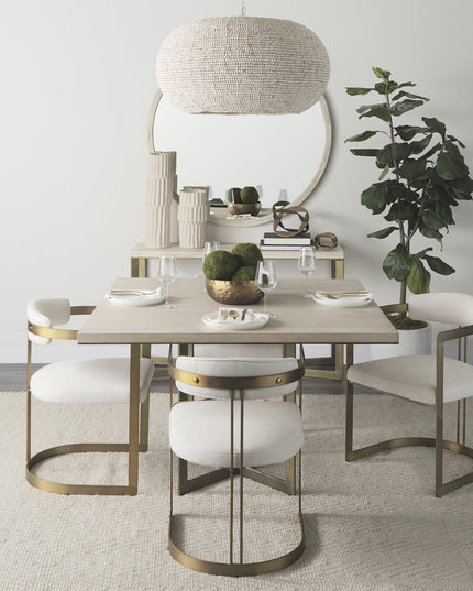 23" Cream Abstract Cylinder Ceramic Table Vase