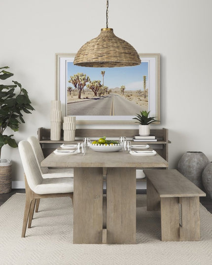 23" Cream Abstract Cylinder Ceramic Table Vase