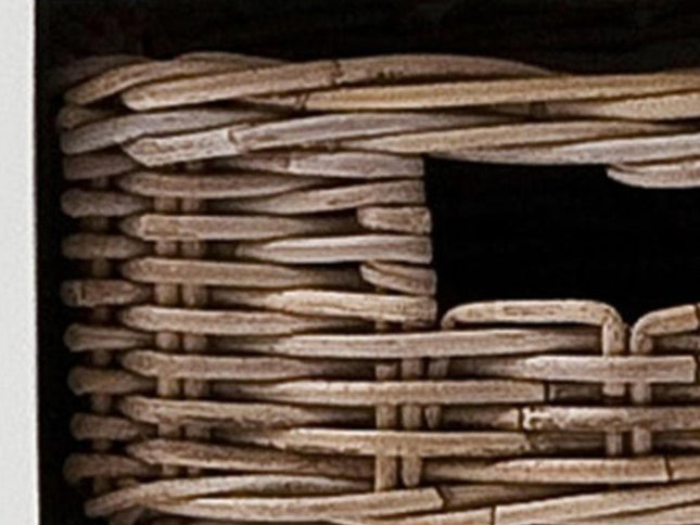 24" White Solid Wood Two Drawer Nightstand