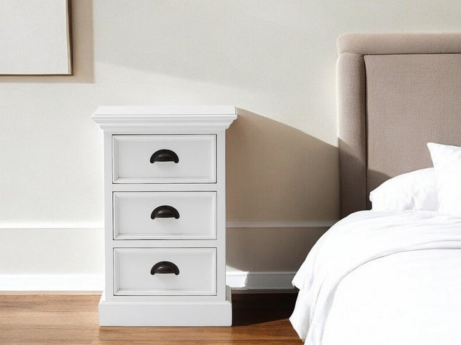 24" Solid Wood and Wood Nightstand