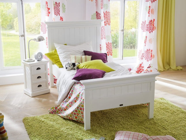 24" Solid Wood and Wood Nightstand